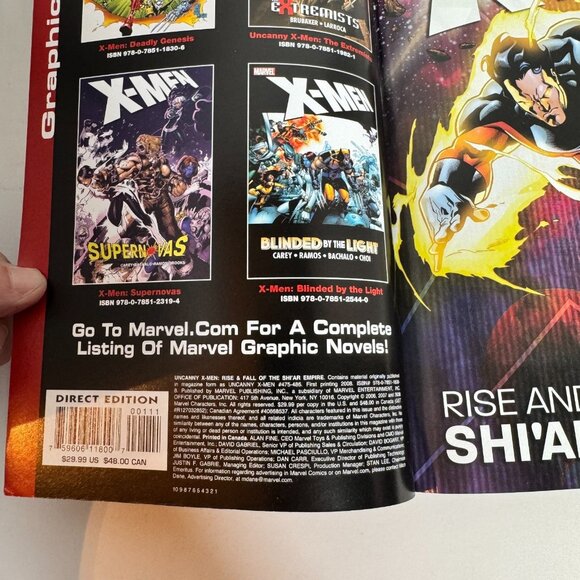 Uncanny X-Men Rise & Fall of the Shi'ar Empire Ed Brubaker 2008 Marvel Comics PB - Picture 3 of 4